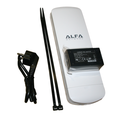 ALFA N2s Outdoor Wi-Fi PoE Client/AP & 10 dBi Antenna