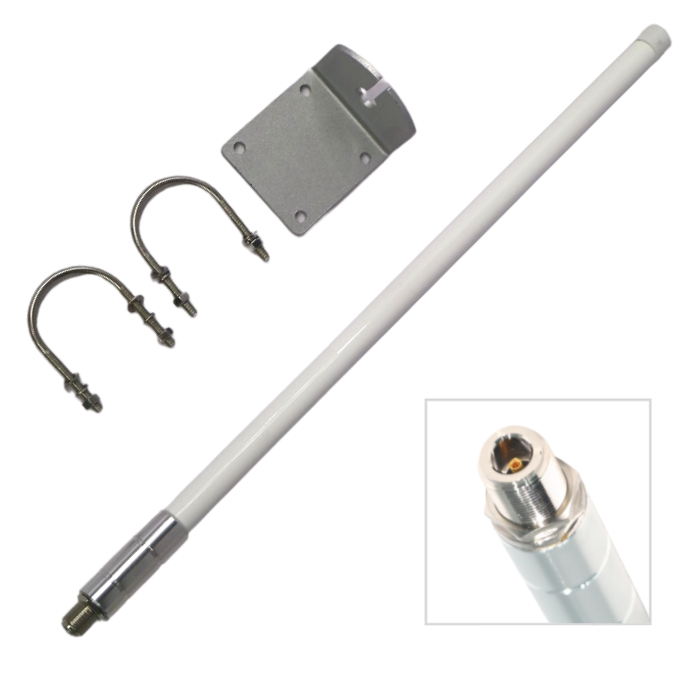 8 dBi Low Profile N-Female Omni Outdoor 915 MHz Antenna for Helium