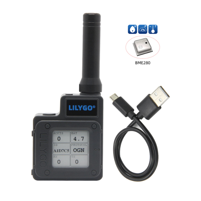 LILYGO® TTGO Meshtastic T-Echo (+ BME280) LoRa SX1262 Wireless Module 915MHz NRF52840 GPS RTC NFC for Arduino H511