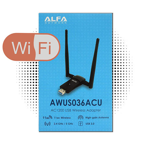 Derritiendo Menagerry velocidad ALFA AWUS036ACU 802.11ac AC1200 Dual Band WiFi USB Dongle + RP-SMA ant –  Rokland