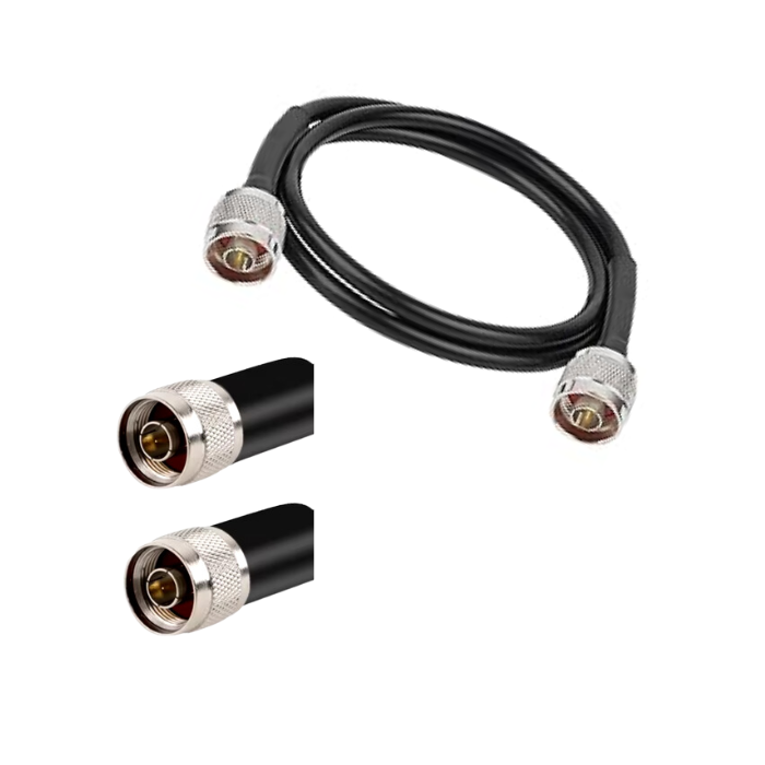 6 ft. Antenna extension coaxial cable N-male to N-male 400 low loss