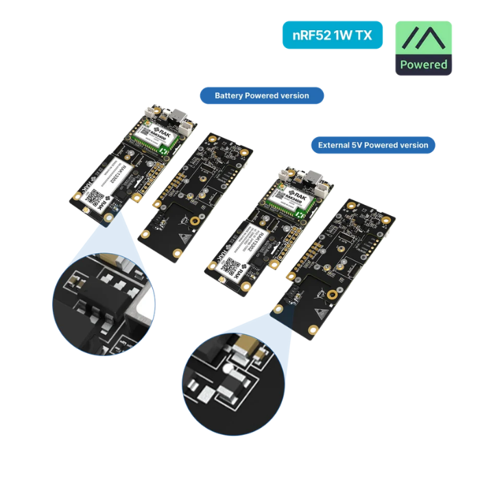 WisMesh High Power Booster Starter Kit- with nRF52840, SX1262, and SKY66122 PA for extended Meshtastic range
