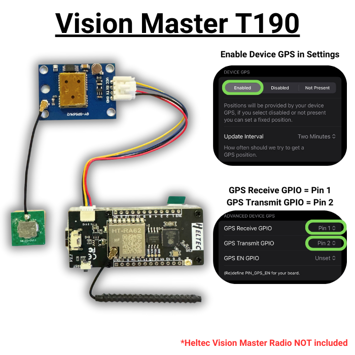Grove Gps Module GPS GNSS Module for Heltec Vison Master with Grove to QWIIC (no solder ...