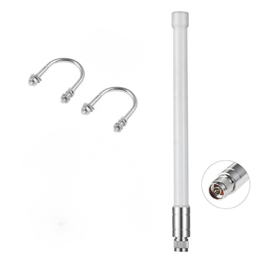 3 dBi N-Male Fiberglass Outdoor Antenna & Bracket Mount for USA 900-930 MHz Parley Labs