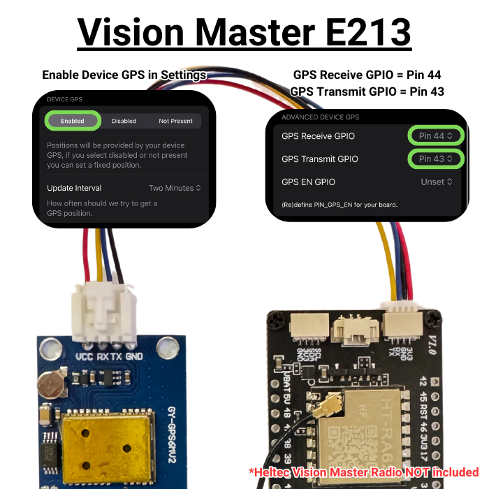 GPS GNSS Module for Heltec Vison Master with Grove to QWIIC (no solder)