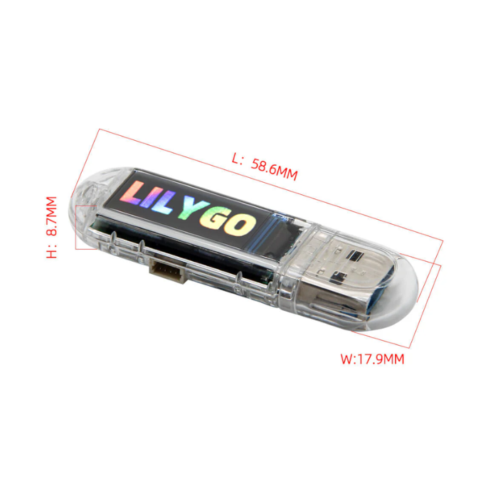 LILYGO® T-Dongle S3 ESP32-S3 Development Board & Screen 0.96 inch ST7735 LCD Display K193