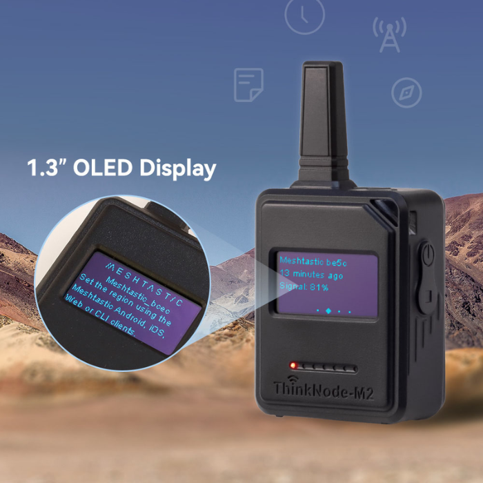 Elecrow ThinkNode M2 Meshtastic LoRa Radio ESP32-S3 1.3” OLED Display