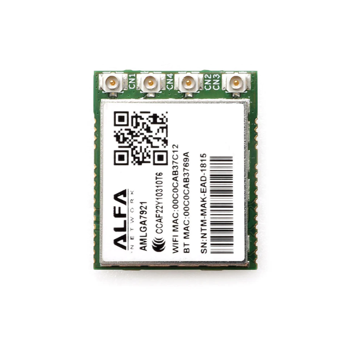 ALFA AMLGA7921 802.11axe WiFi 6/6E + Bluetooth BT/BLE v5.2 LGA Module (MT7921AUN)
