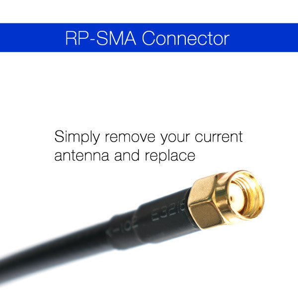 Dbi Computer Cable Bearifi PC brand Heavy Duty 7 dBi Wi-Fi Antenna w/ RP-SMA Extension Ca ...