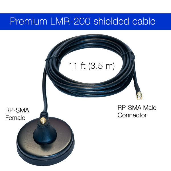 Dbi Computer Cable Bearifi PC brand Heavy Duty 7 dBi Wi-Fi Antenna w/ RP-SMA Extension Ca ...