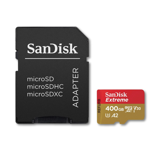 SanDisk 400GB High Endurance Micro SD Extreme UHS-I microSDXC card with adapter (Refurbished)
