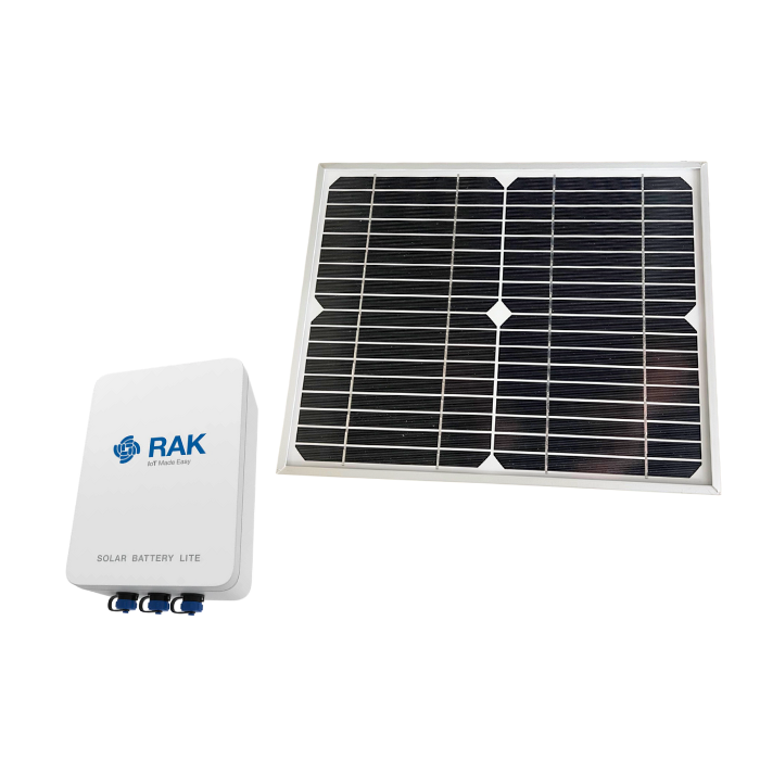 RAK9154 Solar Battery Lite for Sensor Hub + Regular Solar Panel