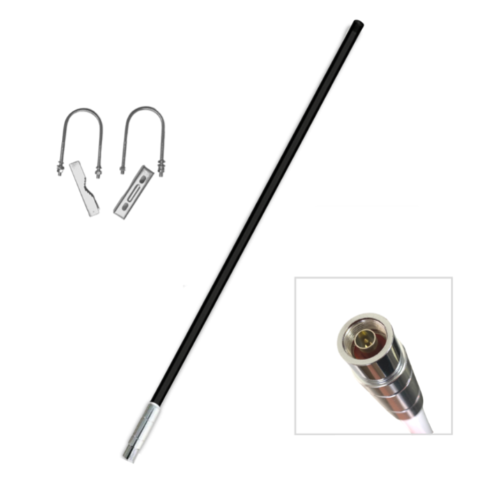 Antenne Extérieure LoRa 860-930 MHz 2dBi RP-SMA Mâle – Fixation Murale Pour Helium Miner RAK Bobcat Nebra HNT SyncroBit