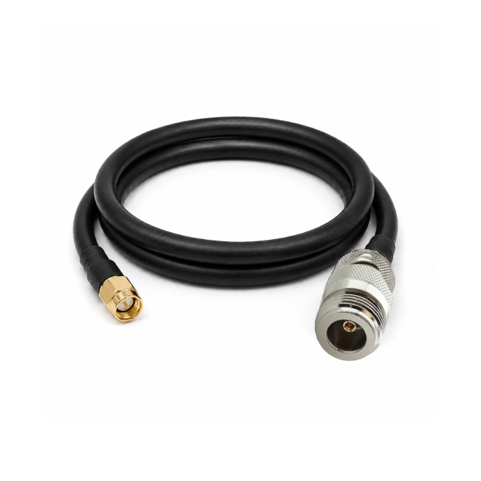 SMA Male to N-Female antenna extension coaxial cable 240/400 grade (choose length 6' 10' 15' 25' 50')