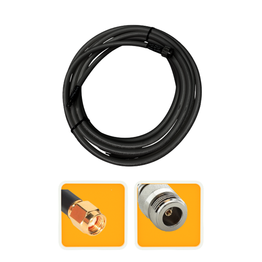 25 ft. Antenna Extension Cable RP-SMA Male to N-Female RFC-400 equivalent
