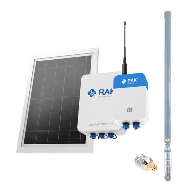 RAKwireless WisMesh Repeater System with Solar Panel + High Capacity B ...