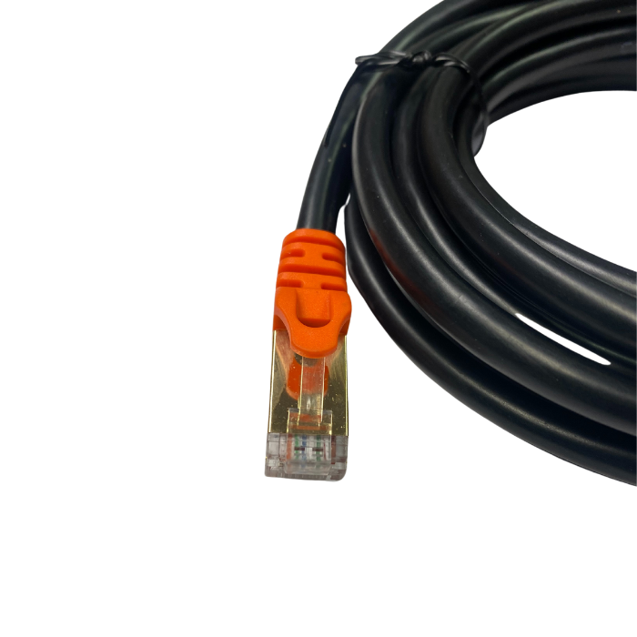 Câble réseau ethernet 15 mètres LAN S-STP RJ45 Cat.7 noir - Cablematic