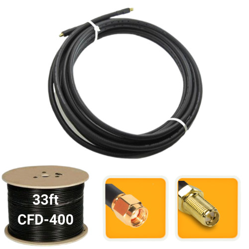32 ft. Antenna extension cable RP-SMA Male RP-SMA Female CFD-400 low loss