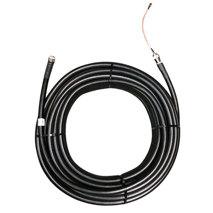 75 ft. Antenna extension coaxial cable RP-SMA male (via pigtail) to N-male PFP-600 low loss