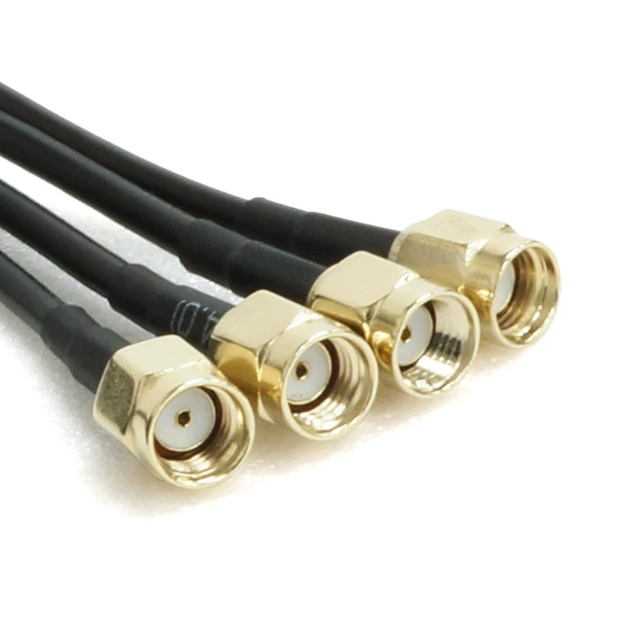 ALFA ARS-AS04T Quad Antenna Magnet Base 4x RP-SMA connectors and cable for AWUS1900