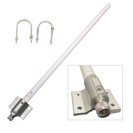 12 dBi Gain Dual Band 5GHz + 2.4 GHz Omni-Directional 802.11ac Outdoor Antenna N-Male