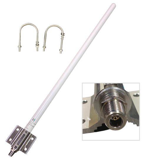 12 dBi Gain Dual Band 5GHz + 2.4 GHz Omni-Directional 802.11ac Outdoor Antenna N-Female