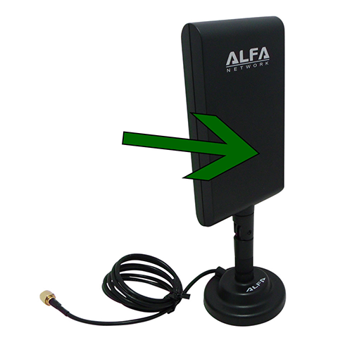 ALFA APA-M25 2.4/5 GHz dual band 10 dBi antenna +magnetic docking base