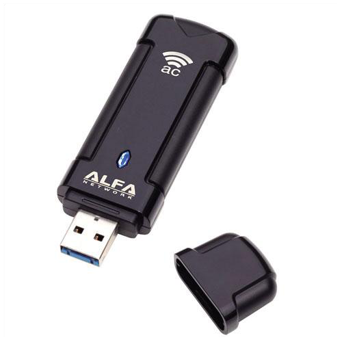 ALFA AWUS036EAC 802.11ac AC1200 Dual Band WiFi USB Adapter Retail Box