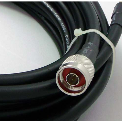 30 ft. Antenna extension coaxial cable RP-SMA Male to N-Male RFC-400 low loss