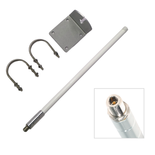 6 dBi Low Profile N-Female Omni Outdoor 915 MHz Antenna for Helium RAK Miner Bobcat & Meshtastic