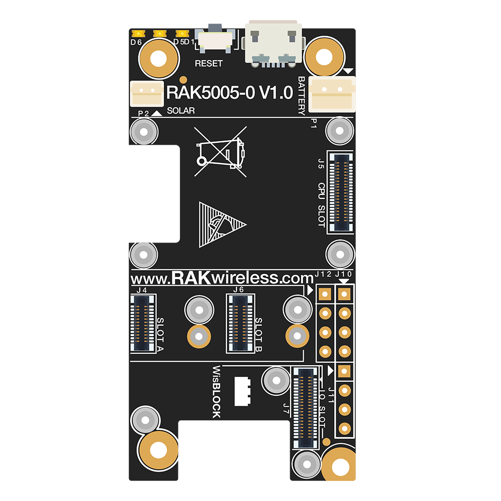 RAKwireless RAK5005-O WisBlock Base Board SKU 110009 (Clearance- EOL product)