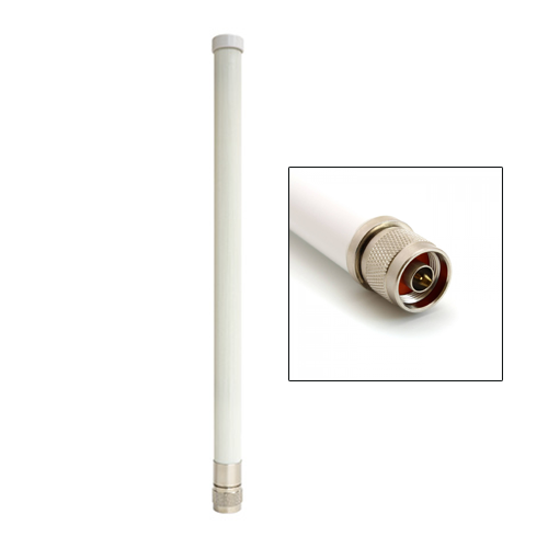 ALFA 9 dBi AOA-2458-79AM 2.4/5 GHz Dual Band Outdoor N-Male WiFi Omni Antenna