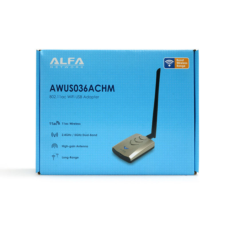 ALFA AWUS036ACHM 802.11ac Dual Band High Power Mediatek MT7610U WiFi USB Adapter